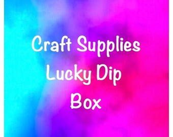 Lucky Dip Crafting Pack. Mystery Pack. Coloured Card. Pattern & Textured Paper. Glitter Paper. Ribbons. Lace. Embellishments. Florals. Etc.