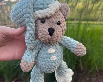 Osito de peluche, osito de peluche tejido a ganchillo