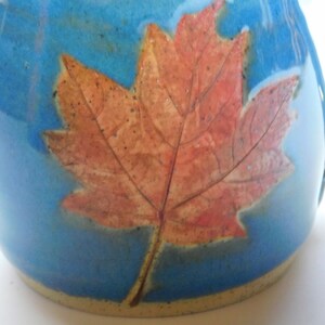 Blue Mug Red Maple Leaf image 6