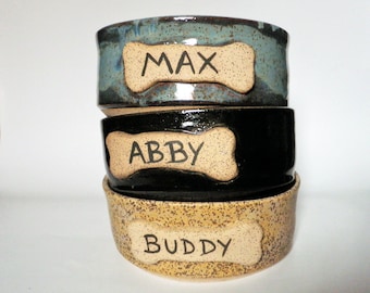 Large Personalized Dog Dish