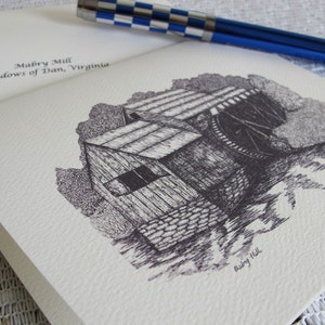 Mabry Mill Pen and Ink Note Cards