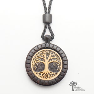 Pendant tree of life, Wooden pendant