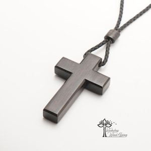 Wooden pectoral cross made of valuable wood