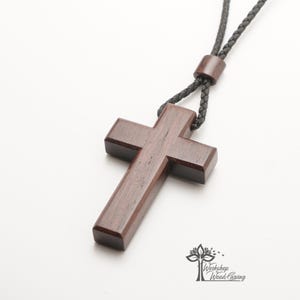 Wooden pectoral cross made of valuable wood