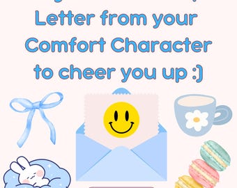 2000 PALABRAS MUY LARGAS: Carta de amistad digital de tu personaje de confort para animarte
