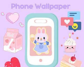 Custom Comfort Character Phone Wallpaper, Collage (Digital Download