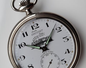 Montre Gousset Paris Eisenbahn Taschenuhr in excellentem Zustand