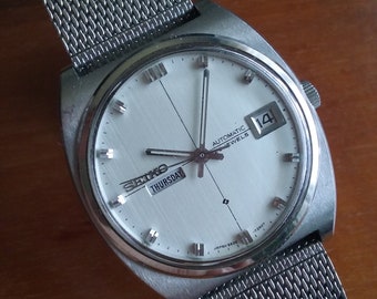 VINTAGE HERREN SEIKO LORD MATIC 25 JUWELEN TAG DATE. REF.5606-5010