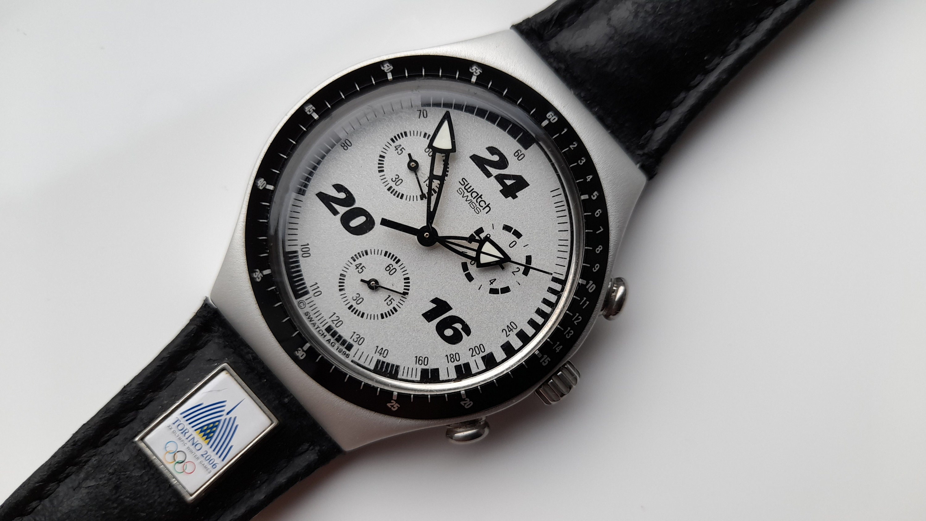 Swatch Torino 2006 Winter Olympic Games Chronograph - Etsy display picture 1