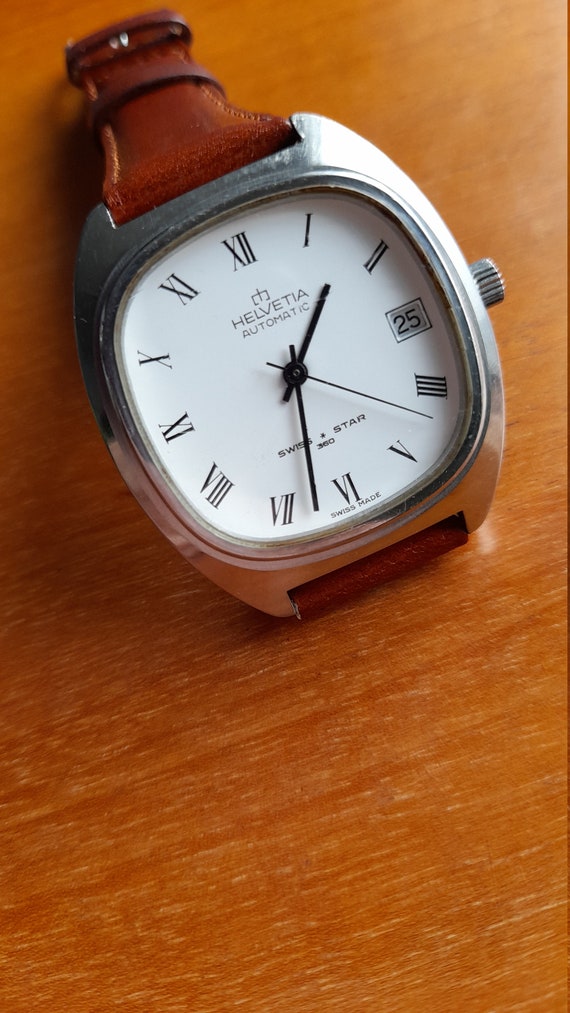 Helvetia SWISS STAR Vintage Automatikuhr ETA 2892. Etsy