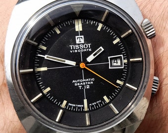 Tissot 44518 Visodate Automatic Seastar T12 working