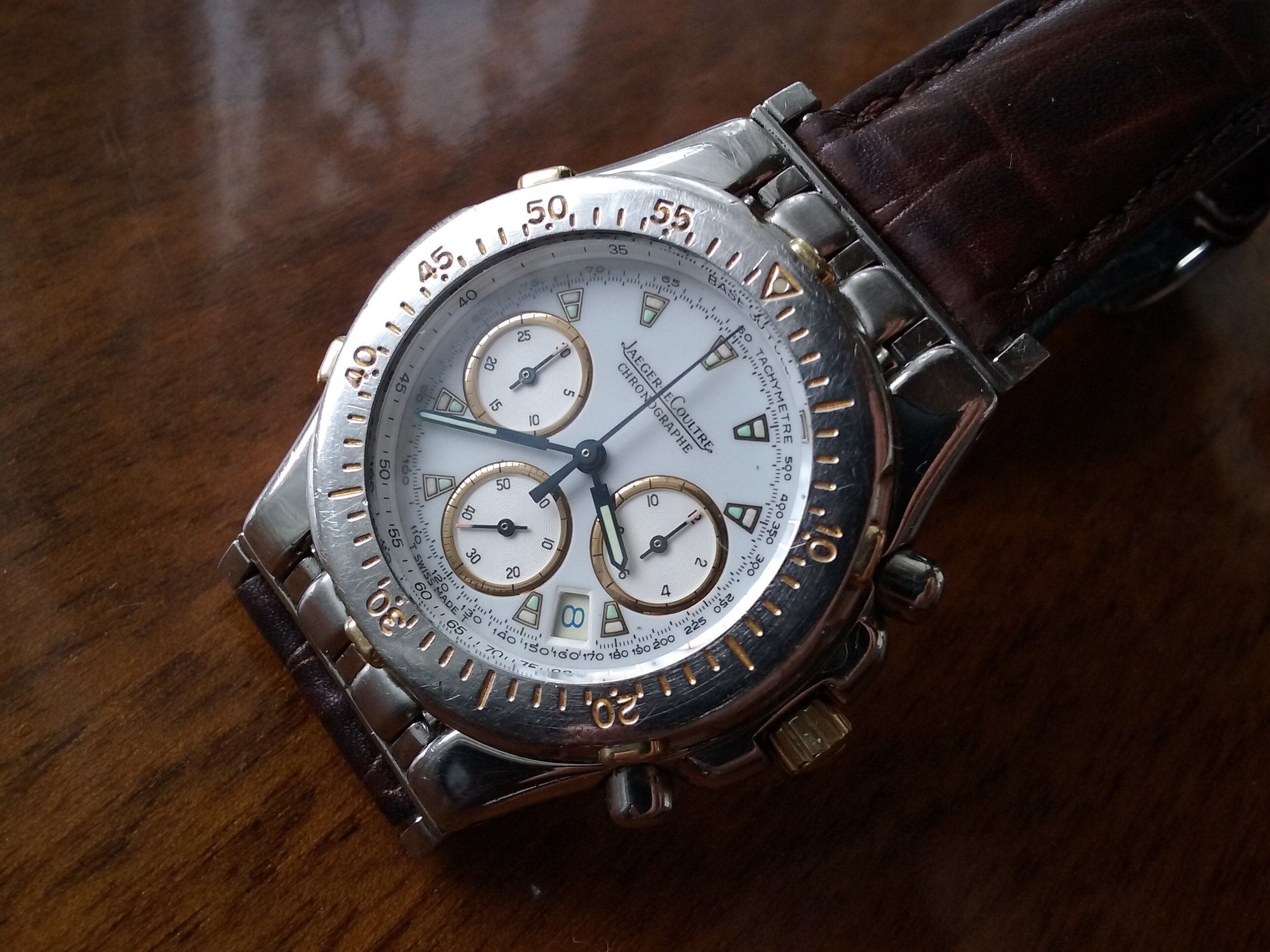 Jaeger LeCoultre Kryos steel and gold chronograph - Etsy 日本