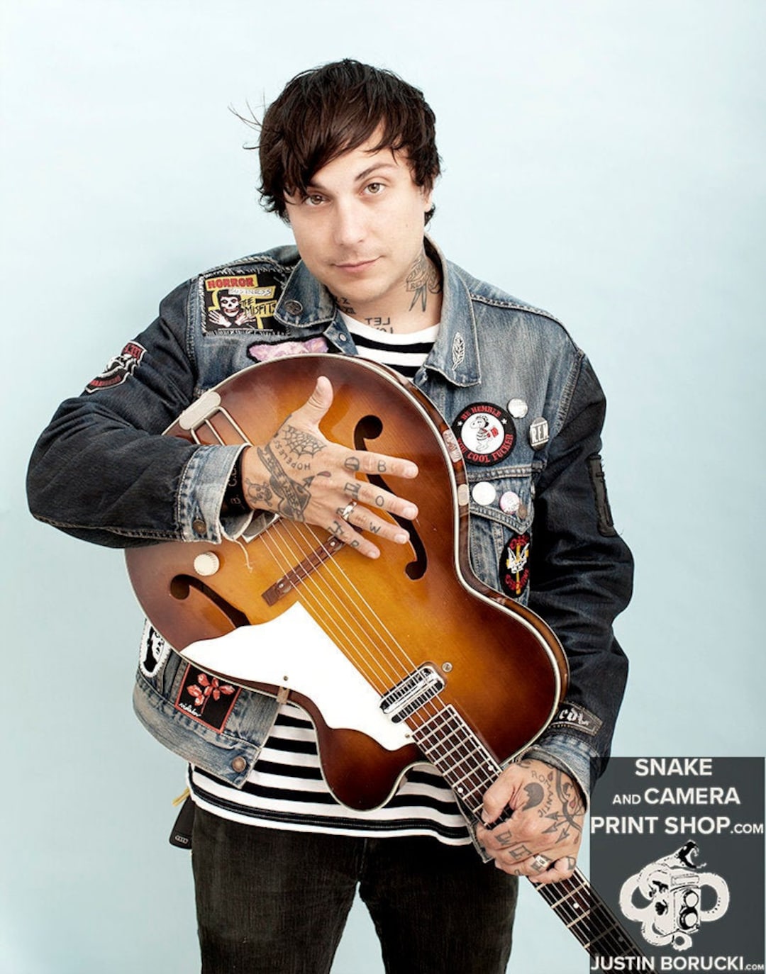 Frank Iero, My Chemical Romance, NJ 2016 (blue) - Etsy