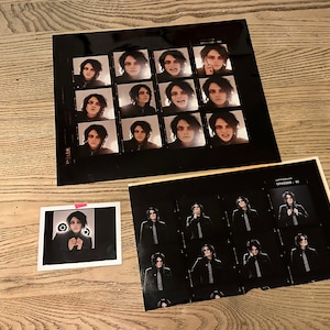My Chemical Romance: Polaroid original, hoja de contacto y tira reactiva, todo de cuando se produjo la sesión en 2004.