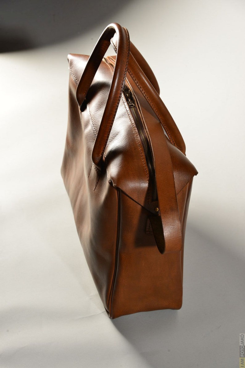 Men's Leather Travel Bag/men's Leather Traveling Bag Etsy