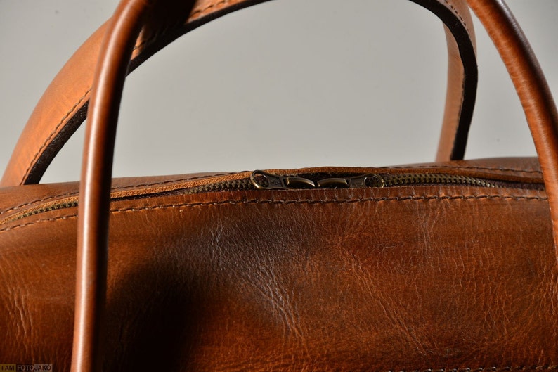 Men's Leather Travel Bag/men's Leather Traveling Bag Etsy