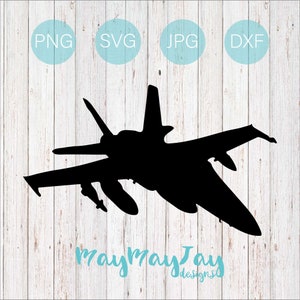 F/A-18 Super Hornet Silhouette 1- svg png dxf jpg Dateien