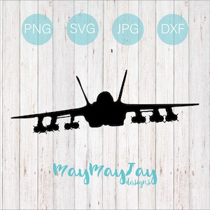F/A-18 Super Hornet Silhouette 4- svg png dxf jpg Dateien