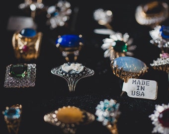 PVDVintageJewelry Statement Rings More Etsy