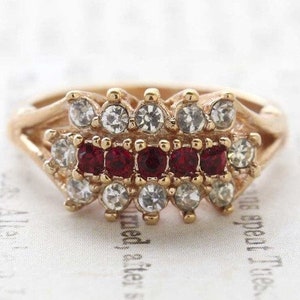 Victorian 18k Ruby Ring | 18k and J Q Hallmark Stamped Victorian 18k Ruby Ring | 18k and J Q Hallmark Stamped