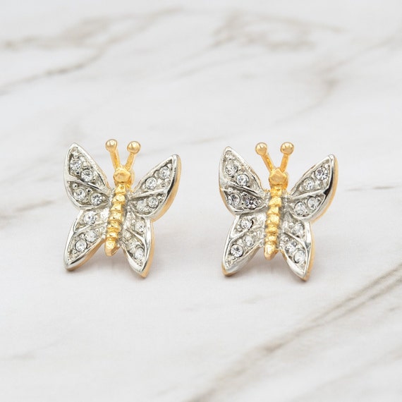 Orecchini a farfalla con farfalle verdi, orecchini a clip, regalo per ragazza, festa di compleanno, Natale, amico, scambio di Hanukkah - Italia