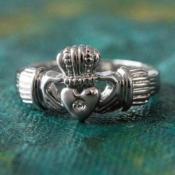 Swarovski on sale claddagh ring