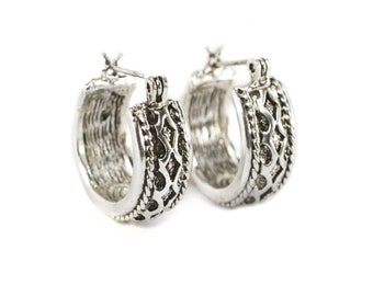 Orecchini Oro Bianco Cerchi | Acquisti Online Su - Foto 7