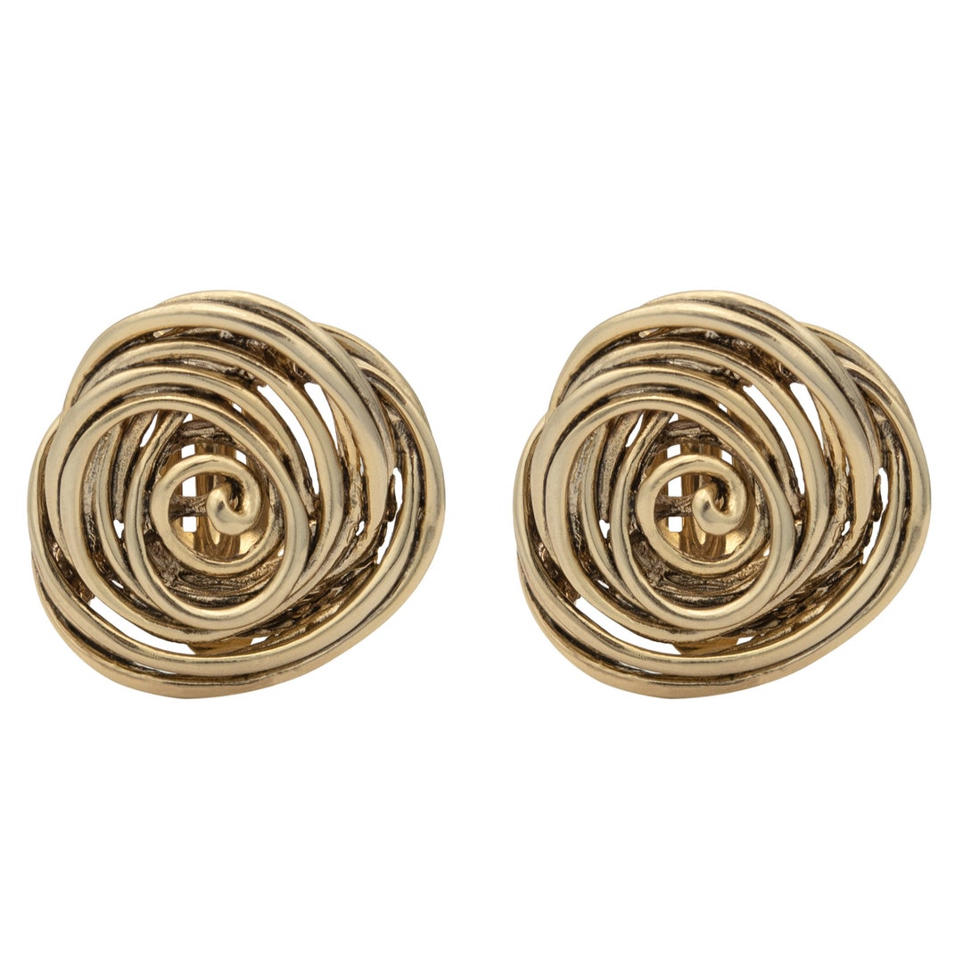 ■VINTAGE HOLLYWOOD■ Color Clip Earrings VH239OEA006B Vintage Earrings Oscar De La Renta Clip Earrings Antique
