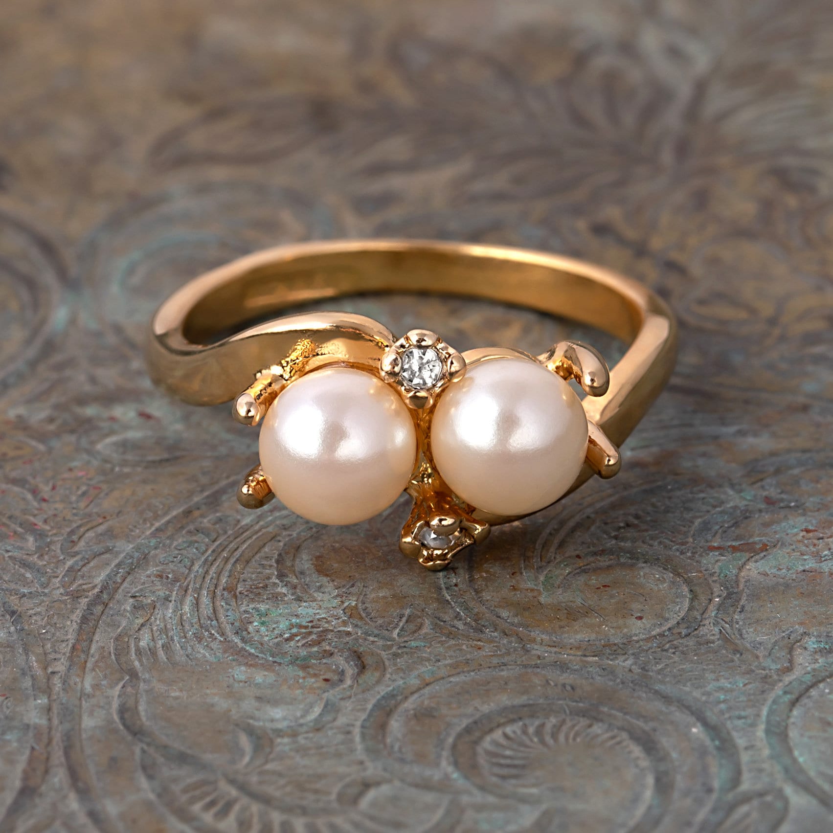 Overstock pearl rings deals