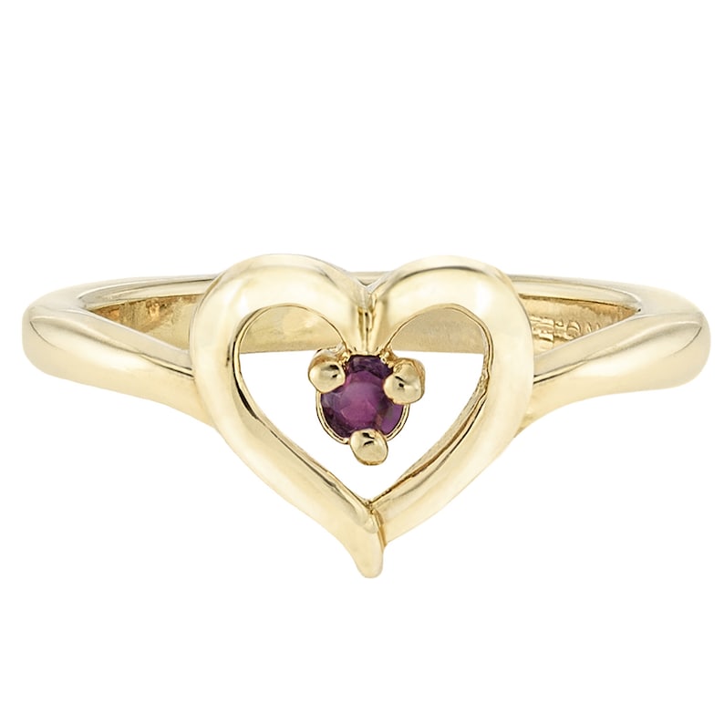 Vintage Ring 1970's Swarovski Amethyst Crystal Heart Ring 18k Gold R897 Limited Stock Never Worn image 3