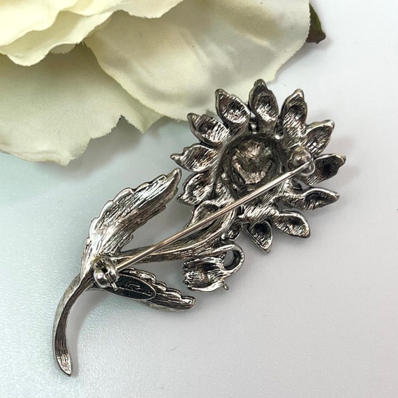 Oscar de la Renta Chain Rhinestone Brooch Belt Set Oscar de la Renta Vintage Pin Brooch Antique Handmade  main image 4