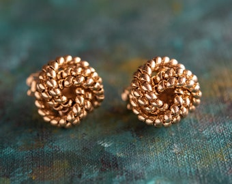 vintage Oscar de la Renta boucles d'oreilles clip dorées tourbillon dôme conception boucles d'oreilles en or antiques bijoux femme OSE-1442-CY