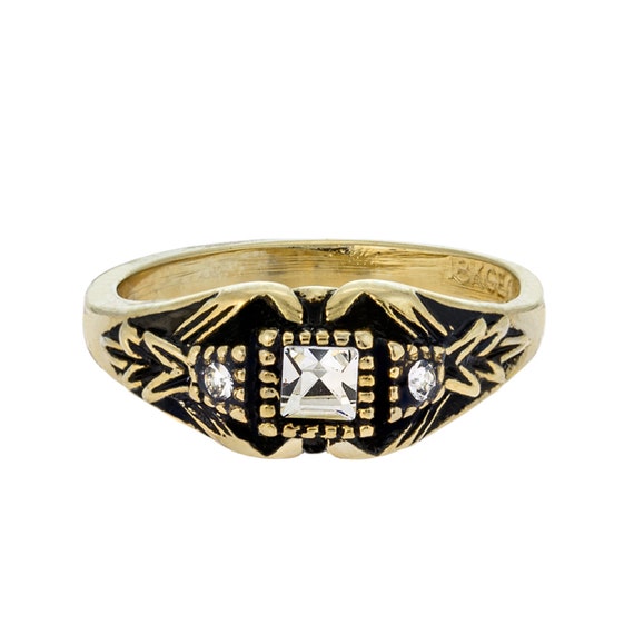 アクセサリー vintage ring set Amazon.com: XUN Zhe Vintage Gold Silver Punk Ring Set for