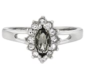 Renaissance ring ✴︎スワロフスキーリング　ブラックダイヤモンド Random Faceted Gemstone Ring_staple(ブラックオニキス)｜cobaco