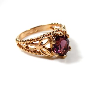 ルビーリング　ヴィンテージ 昭和レトロ ヴィンテージ リング ルビー ダイヤモンド K18