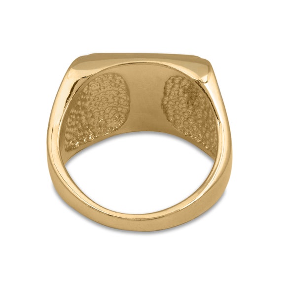 Antique Vintage Ring 1980s Mens DAD Ring Austrian Cry… - Gem
