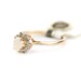 Vintage Ring Genuine Opal Ring Engagement with Clear Swarovski Crystals Antique 18kt Gold Antique Vintage Opal October Birthstone NEVER WORN 