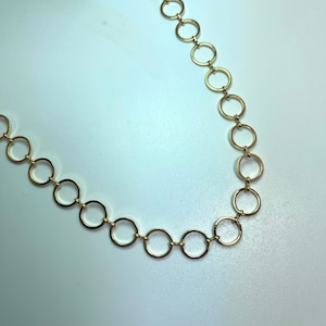 Vintage Designer Oscar de la Renta Linked 16 Inches Long Necklace OSN-115-G