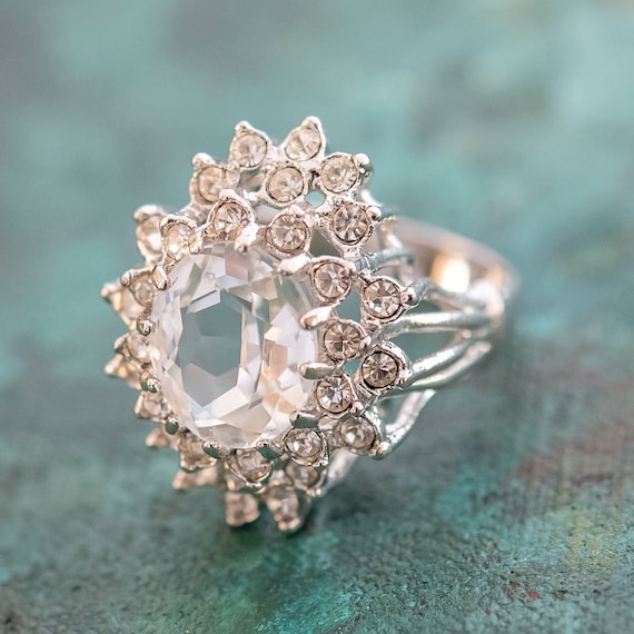 Anello store swarovski intrecciato