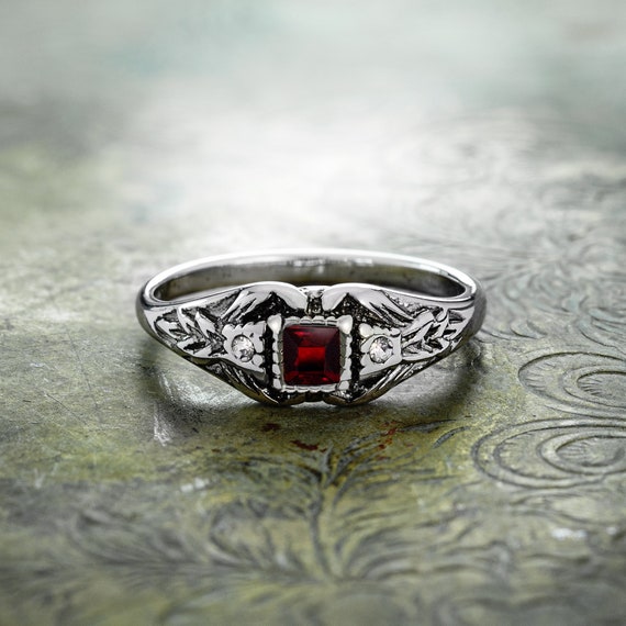 Ciondolo Kameleon FasionistaTouch – Cristallo Rosso Vintage – Ottone Placcato Argento