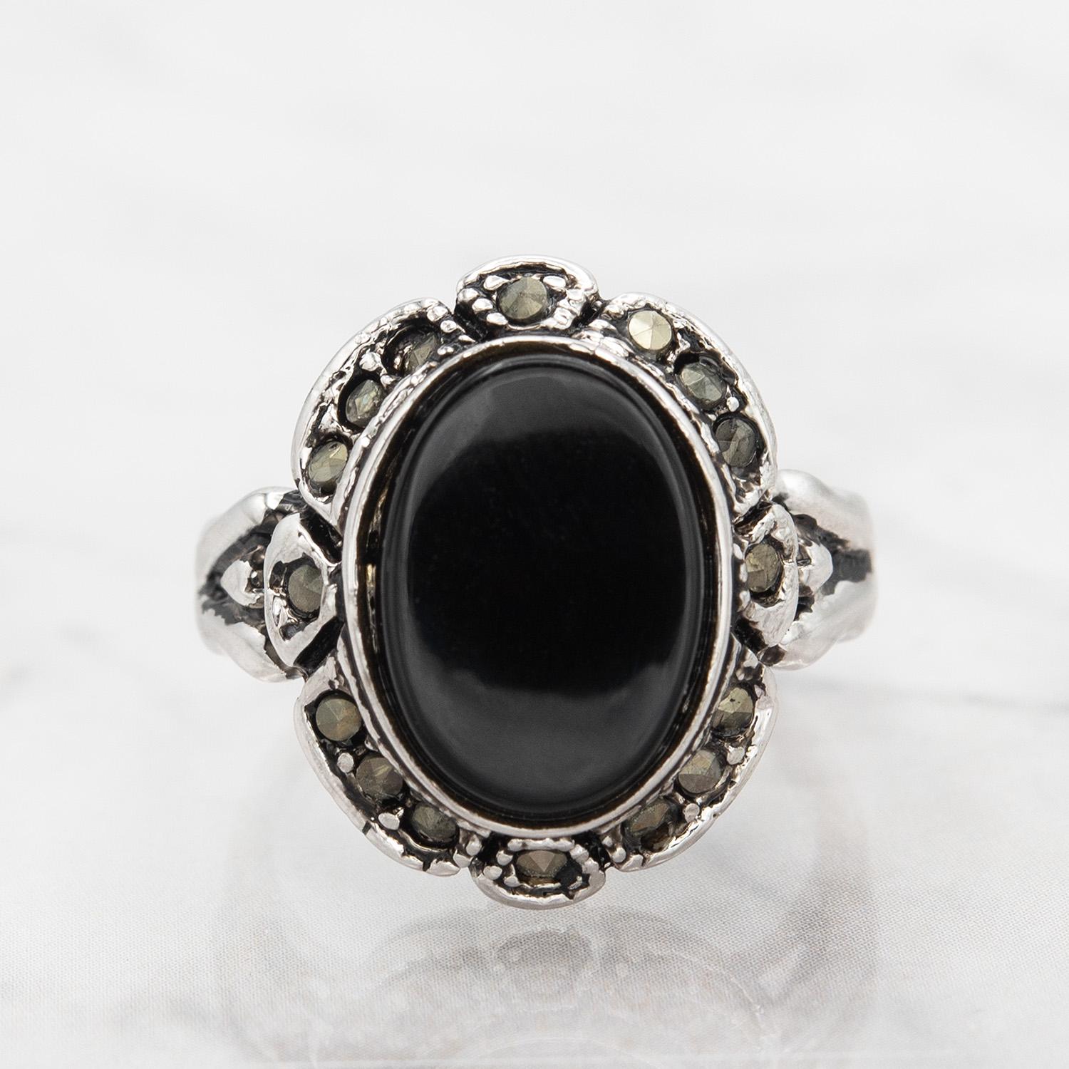 1970s Vintage Black Onyx Ring - Etsy