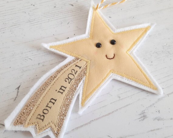 Born in 2021 Shooting Star New Baby gift
