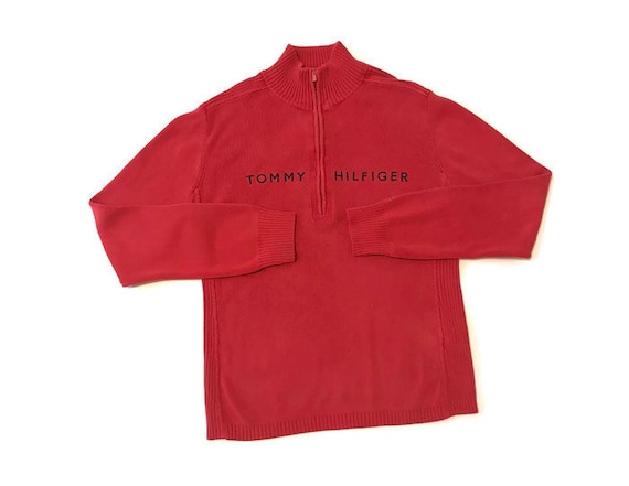 red tommy sweater