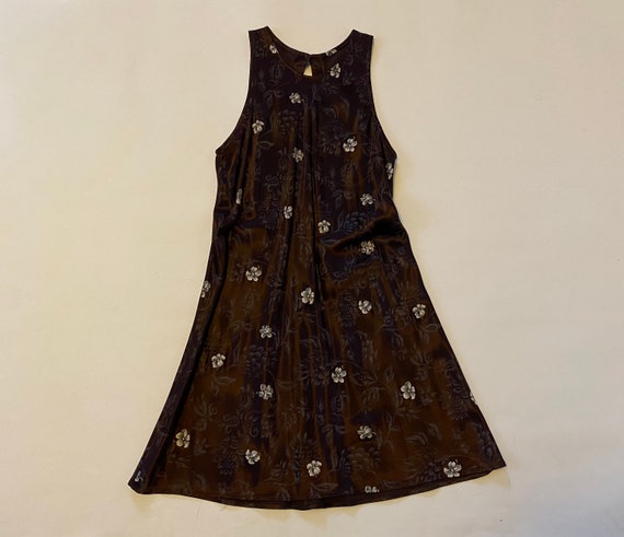 Vintage Silk 90s Mini Dress - image 5