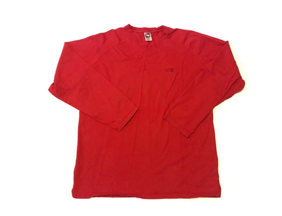 Vintage Red Long Sleeve North Face Long Sleeve Tee
