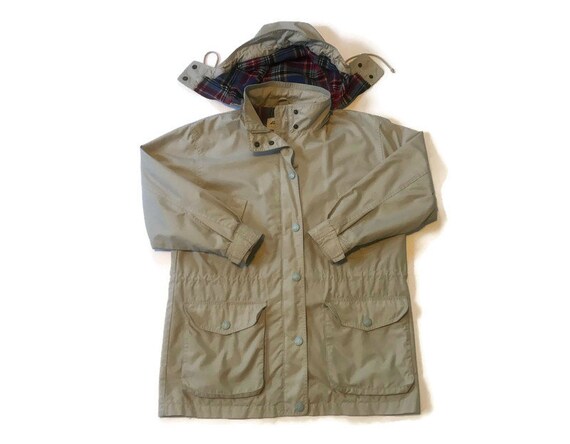 eddie bauer lined raincoat