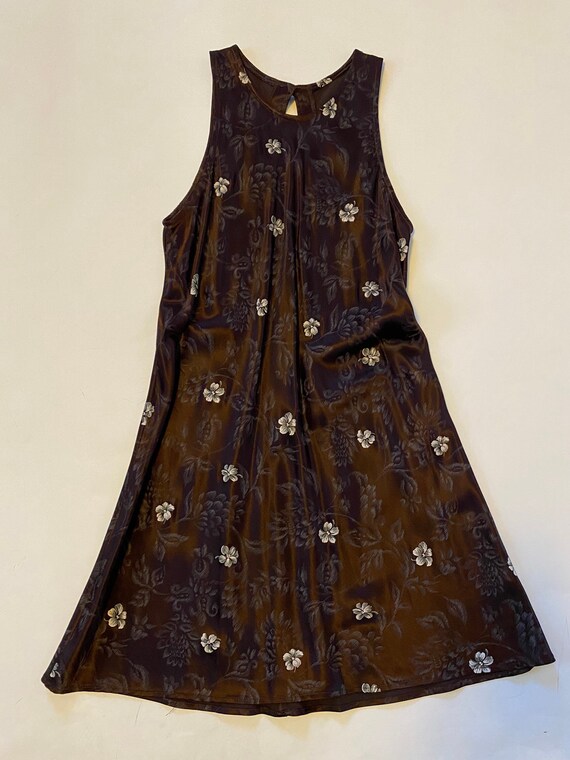 Vintage Silk 90s Mini Dress - image 4