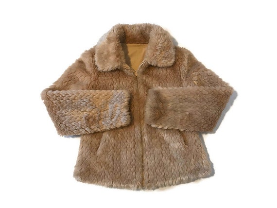 Vintage White Stag Reversible Fur Jacket