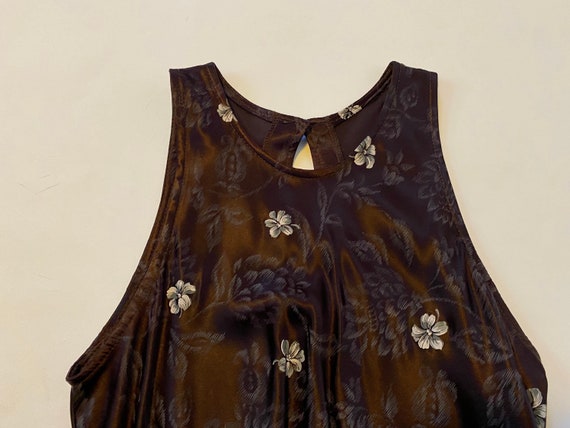 Vintage Silk 90s Mini Dress - image 3