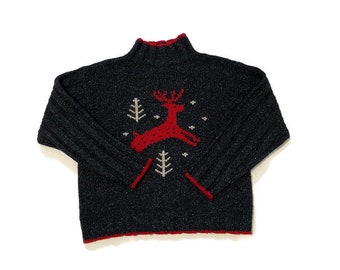 Vintage Nomadic Traders Reindeer Pullover Sweater